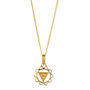 Solar Plexus Chakra Citrine Gold Vermeil Necklace, thumbnail 2 of 10
