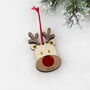 Personalised Christmas Reindeer Decoration, thumbnail 7 of 8