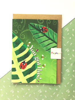 You Got This Ladybird And Bee Card, 4 of 12