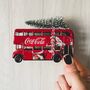 Coca Cola Double Decker Bus With Christmas Tree, thumbnail 1 of 2