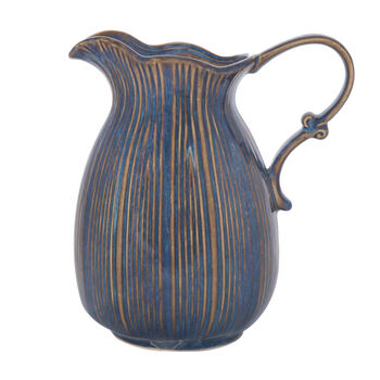 Stainforth Large Blue Ceramic Jug Vase, 2 of 11