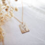 Personalised August Birth Flower Necklace, thumbnail 3 of 9