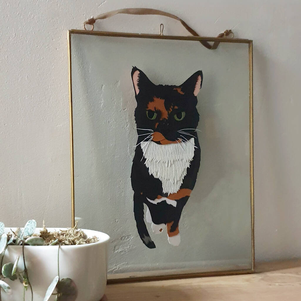 Personalised Pet Portrait Papercut By Hannah Miles Paperart ...