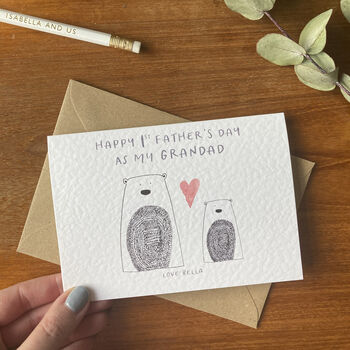 Happy 1st Father's Day As My Grandad Card, 2 of 5