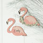 Christmas Flamingo Decoration, thumbnail 2 of 3