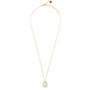 Beatrice Oval Gemstone Necklace Gold Plated Silver, thumbnail 8 of 12