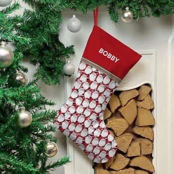 Personalised Christmas Stocking 'Sketched Santa', 2 of 3
