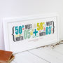 Personalised Double Coordinates Print, thumbnail 5 of 9