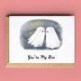 Cute Ghosts Valentine Card 'You're My Boo', thumbnail 1 of 2