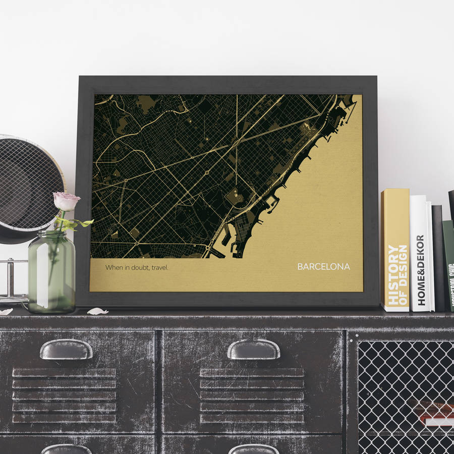 Personalised Barcelona City Street Map Print, 1 of 10