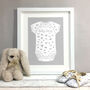 Baby Grow Personalised Baby Shower Guest Book Print, thumbnail 1 of 5