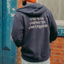 Man Myth Legend Back Print Zip Up Hoodie, thumbnail 4 of 5