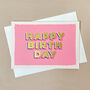 Eight Colour Block 3D Happy Birthday Card Box Set, thumbnail 8 of 10