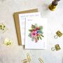 Tropical Folded Wedding Invitation Suite, thumbnail 6 of 9