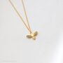 Bee Necklace In Sterling Silver, Gold Vermeil Plated, thumbnail 6 of 9