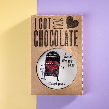 'I Hate Everyone Except You' Chocolate Gift, 3 of 11