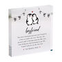 Penguin Acrylic Plaque Gift For Boyfriend Or Girlfriend, thumbnail 3 of 6