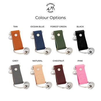 Personalised Leather Travel Keyring And Tokens, 3 of 11