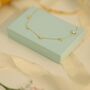 Mama Letter Necklace With Cz Stone, thumbnail 2 of 3