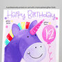 Personalised Unicorn Relation Birthday Card, thumbnail 2 of 10