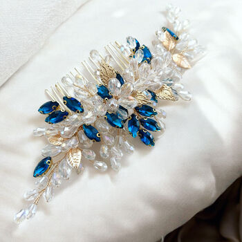 Teal Bridal And Occasion Headpiece, 4 of 5