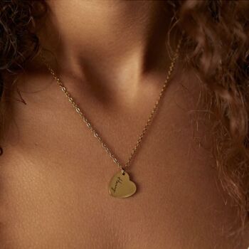 Personalised Heart Pendant Necklace, 3 of 9