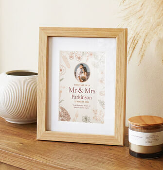 Personalised Floral Photo Keepsake Print, 7 of 7