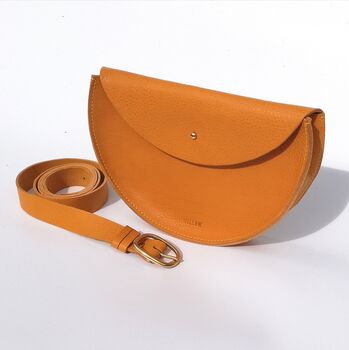 Large Handmade Leather Crossbody Bag Textured, 3 of 9