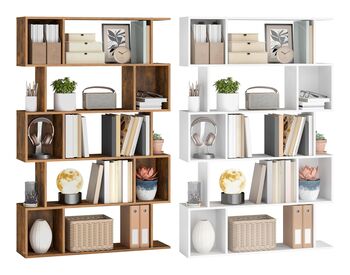 Five Tier Bookcase Storage Shelf Unit, 6 of 6