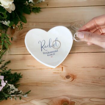 Personalised Bridesmaid Gift Ring Dish, 2 of 6