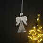 Hanging Glass Angel Christmas Tree Decoration, thumbnail 1 of 2