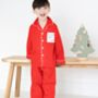 Personalised Matching Red Christmas Pyjama For Mum And Child, thumbnail 3 of 10