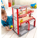 wooden fire engine station