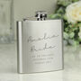 Personalised Wedding Party Hip Flask, thumbnail 2 of 3