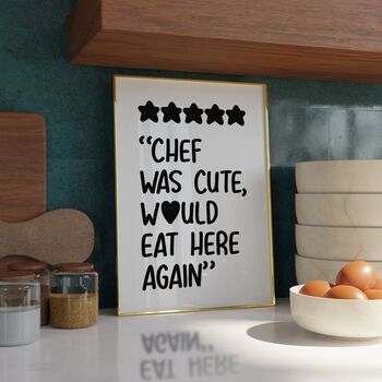 Chef Was Cute Print, 3 of 8