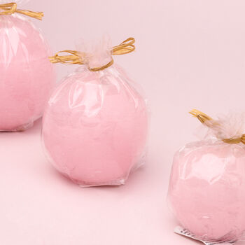 G Decor Georgia Light Pink Ombre Sphere Ball Candles, 8 of 9