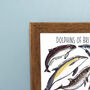 Dolphins Of Britain Wildlife Print, thumbnail 2 of 9