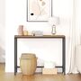 Brown Console Table Hallway Table Narrow Side Table, thumbnail 4 of 9