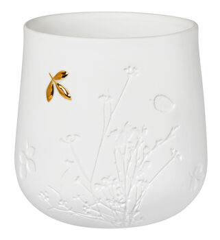 Flora And Fauna Embossed Porcelain Tealight Holder, 4 of 4