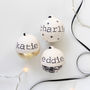 Personalised Ceramic Christmas Baubles, thumbnail 1 of 7