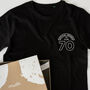 70th Birthday Milestone T Shirt, thumbnail 1 of 6