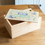 Personalised Sea Animals Keepsake Box With Sliding Lid, thumbnail 1 of 5