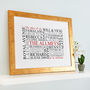 Personalised 'The Story Of Us' Family Print, thumbnail 7 of 11