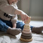 Personalised Wooden Natural Teddy Stacking Toy, thumbnail 4 of 5