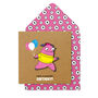 Handmade Have A Monster Birthday Girl Personalised Card, thumbnail 1 of 3