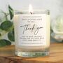 Thank You Gift Personalised Scented Candle, thumbnail 4 of 6