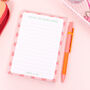 Cute Berry Lined A6 Memo Notepad, thumbnail 1 of 3