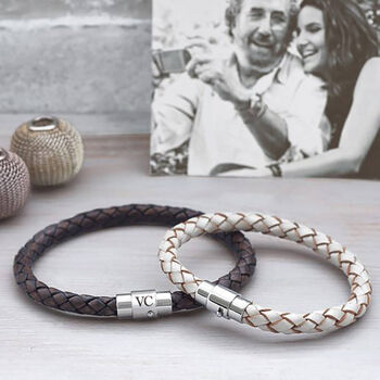 Personalised 'Father And Daughter' Bracelet Set, 2 of 12