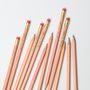 12 Personalised Natural Wood Graphite Pencils, thumbnail 1 of 8
