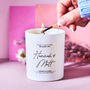 Engagement Gift Personalised Candle, thumbnail 2 of 3
